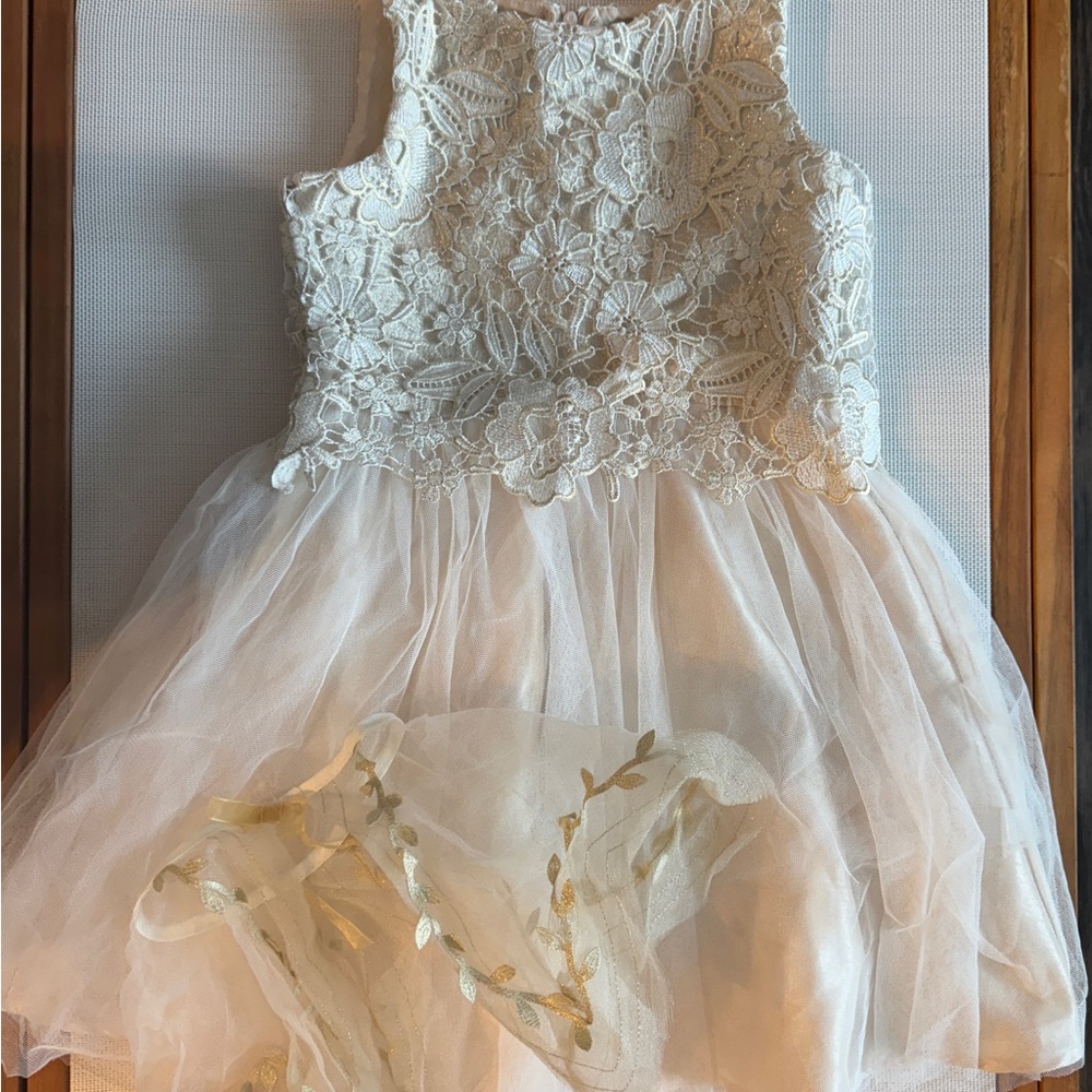 Zunie Elegant Lace and Tulle Dress size 6